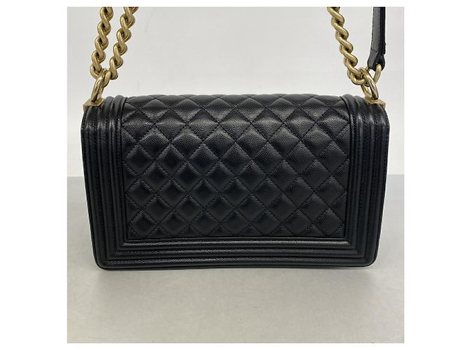 Bolso de hombro Chanel Boy Chain Negro - vista 9