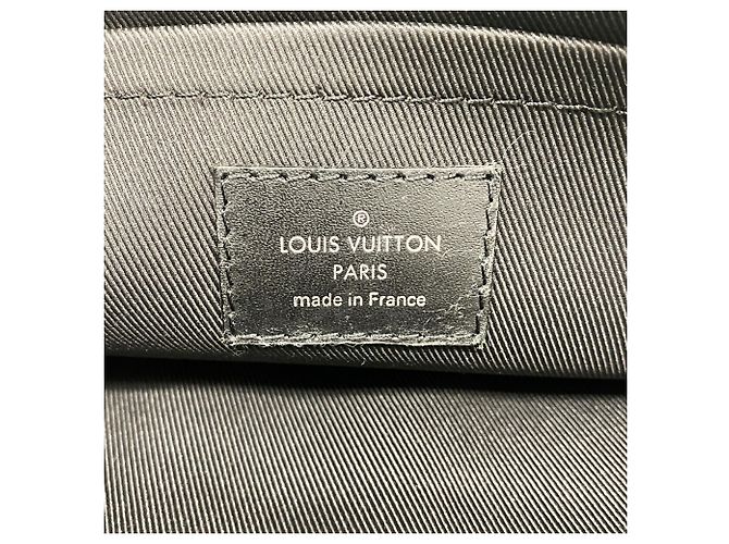 Louis Vuitton Monogram Macassar Pochette Discovery Clutch Bag Marrom Preto - vista 5