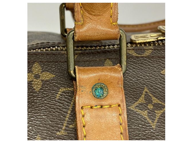 Louis Vuitton Boston Monogram Keepall 55 Castaño - vista 10