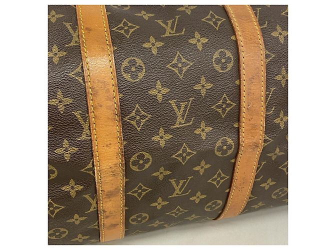 Louis Vuitton Boston Monogram Keepall 55 Castaño - vista 11