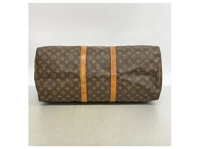 Louis Vuitton Boston Monogram Keepall 55 Castaño - vista 3