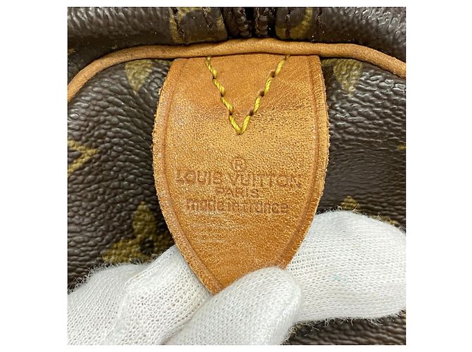 Louis Vuitton Boston Monogram Keepall 55 Castaño - vista 5