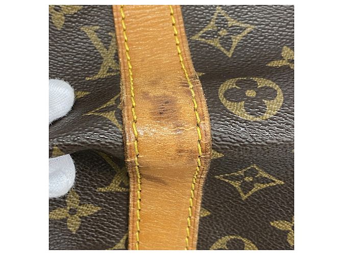 Louis Vuitton Boston Monogram Keepall 55 Castaño - vista 7