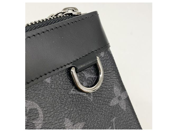 Louis Vuitton Monogram Eclipse Pochette Discovery PM M44323 Schwarz - Ansicht 8