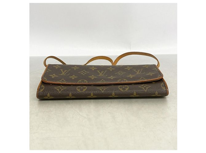 Louis Vuitton Monogram Pochette Twin GM Schultertasche Braun - Ansicht 3