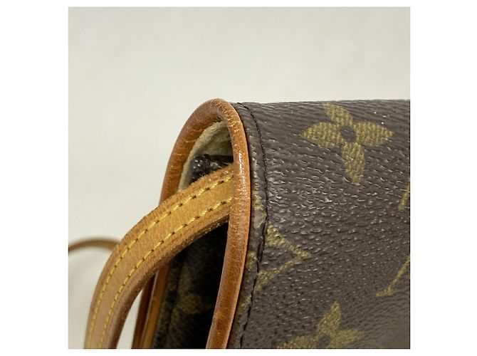 Louis Vuitton Monogram Pochette Twin GM Schultertasche Braun - Ansicht 7