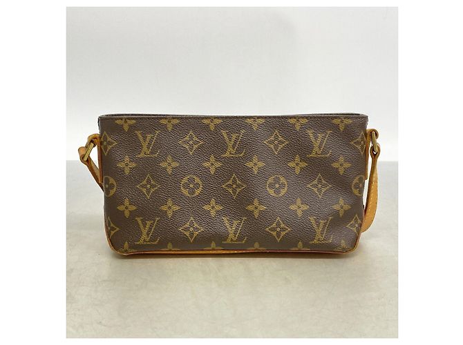 Bolso de hombro Louis Vuitton Monogram Trotteur Castaño - vista 11