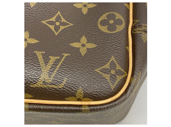 Borsa Louis Vuitton Monogram Deauville M47270 Marrone - vista 6