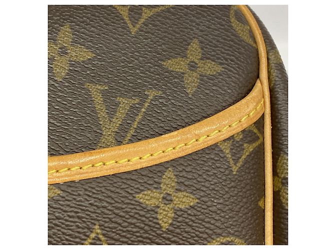 Borsa Louis Vuitton Monogram Deauville M47270 Marrone - vista 9