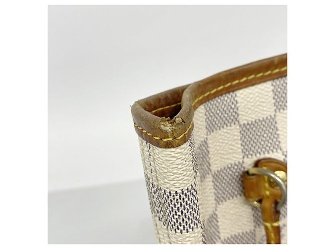 Bolso Tote Louis Vuitton Damier Azur Neverfull MM Blanco - vista 7
