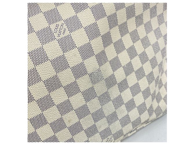 Bolso Tote Louis Vuitton Damier Azur Neverfull MM Blanco - vista 9