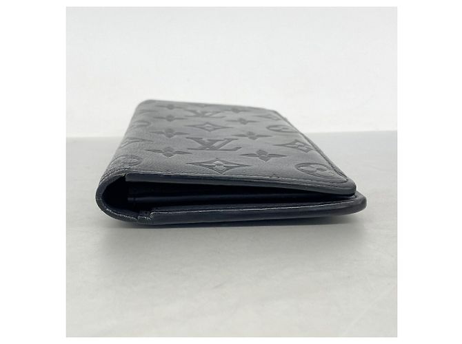 Louis Vuitton Monogram Shadow Portefeuille Brazza Long Wallet Nero - vista 2