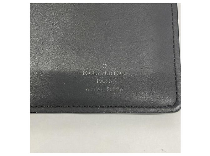 Louis Vuitton Monogram Shadow Portefeuille Brazza Long Wallet Nero - vista 4