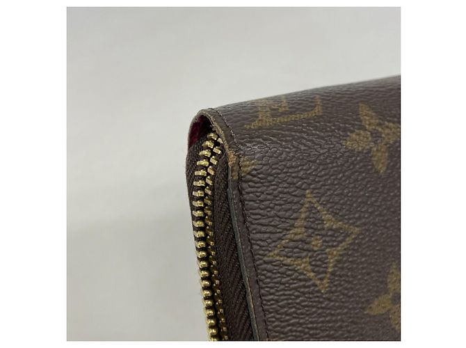 Portafoglio Zippy Monogram Louis Vuitton Marrone Fuschia - vista 5