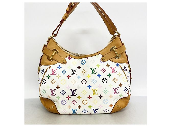Louis Vuitton Monogram Multicolor Greta Schultertasche Weiß - Ansicht 11