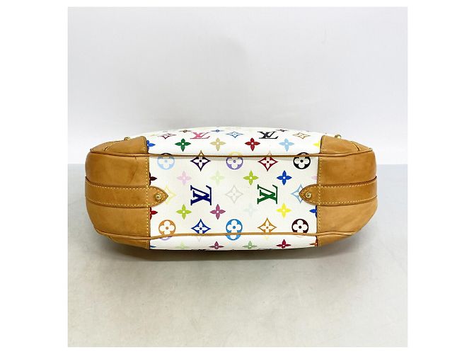 Louis Vuitton Monogram Multicolor Greta Schultertasche Weiß - Ansicht 3