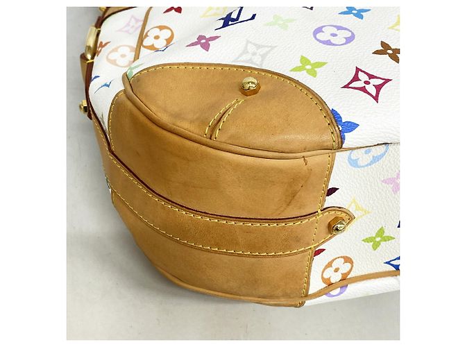 Louis Vuitton Monogram Multicolor Greta Schultertasche Weiß - Ansicht 6