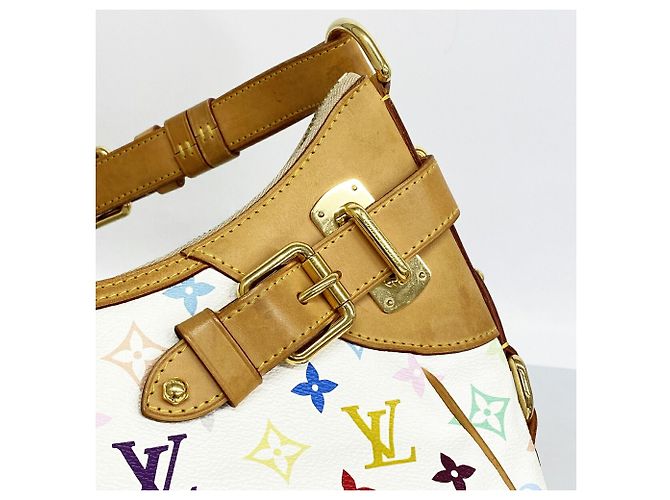 Louis Vuitton Monogram Multicolor Greta Schultertasche Weiß - Ansicht 7