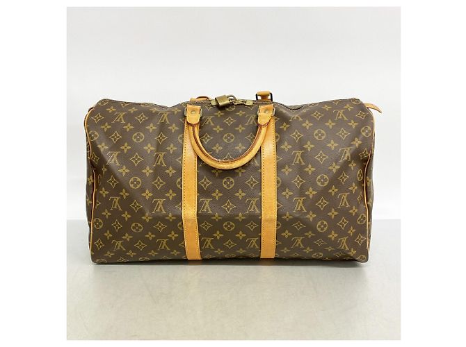 Keepall Bolsa Boston Louis Vuitton Marrom - vista 12