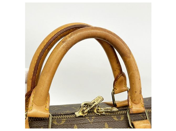 Louis Vuitton Boston Monogram Keepall 55 Castaño - vista 7