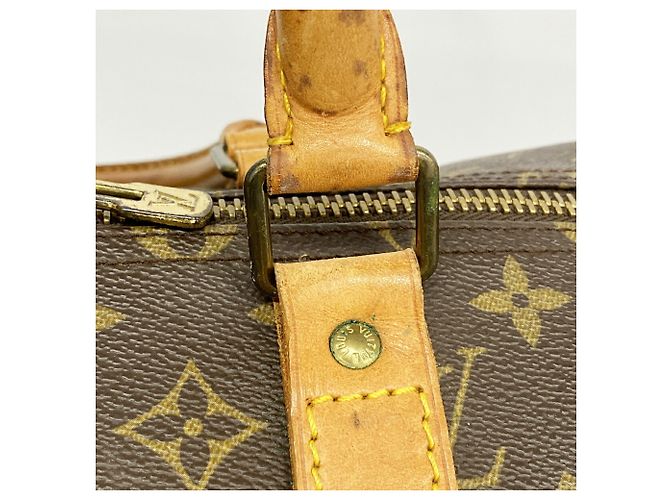 Louis Vuitton Boston Monogram Keepall 55 Castaño - vista 8
