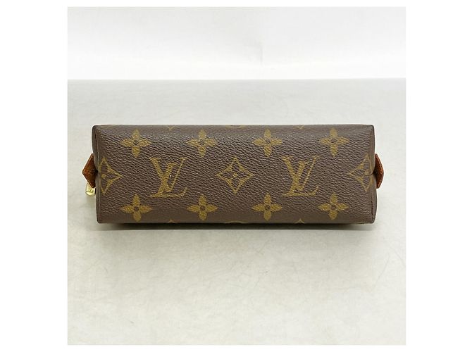 Borsa Louis Vuitton Monogram Pochette Tic PM Marrone - vista 3