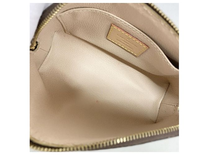Borsa Louis Vuitton Monogram Pochette Tic PM Marrone - vista 4