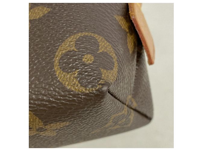 Borsa Louis Vuitton Monogram Pochette Tic PM Marrone - vista 6
