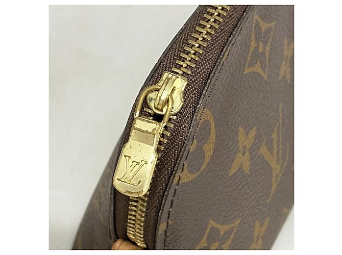 Borsa Louis Vuitton Monogram Pochette Tic PM Marrone - vista 8