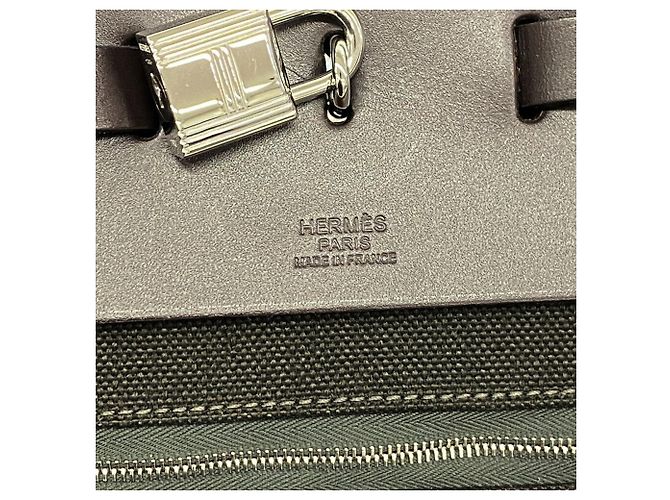 Hermès Bolsa Hermes Herbag Zip 50 Marrom Caqui - vista 5