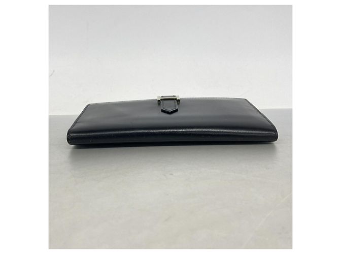 Hermès Hermes Tri-fold Long Wallet in Black Box Calf Leather - view 2