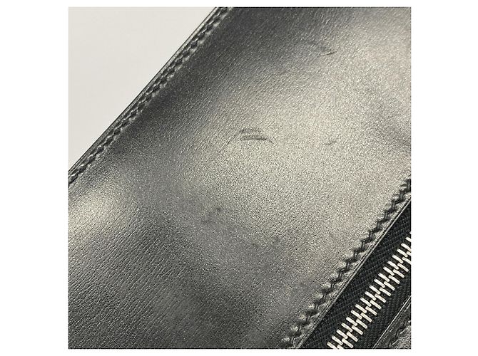 Hermès Hermes Tri-fold Long Wallet in Black Box Calf Leather - view 6