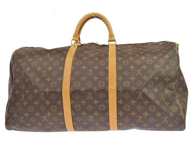 Louis Vuitton Keepall Bandouliere Monogram Canvas 60 Marrone - vista 2