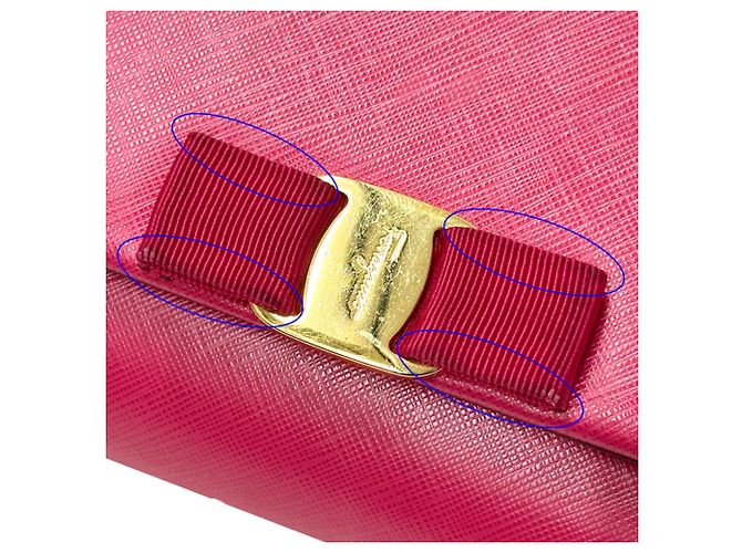 Pochette e borsa a tracolla in pelle rosa Salvatore Ferragamo - vista 10