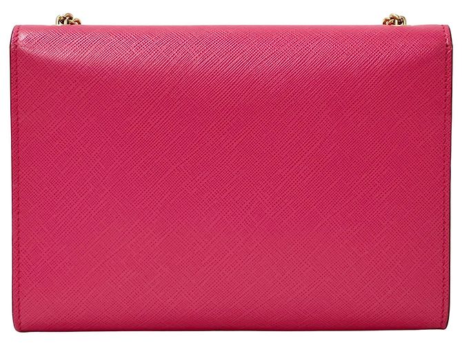 Pochette e borsa a tracolla in pelle rosa Salvatore Ferragamo - vista 2