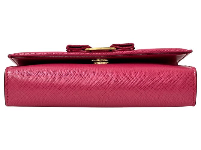 Pochette e borsa a tracolla in pelle rosa Salvatore Ferragamo - vista 3