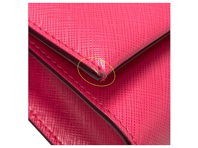 Pochette e borsa a tracolla in pelle rosa Salvatore Ferragamo - vista 7