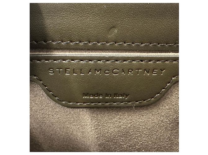 Stella Mc Cartney Borsa a tracolla Stella McCartney Falabella Box Khaki Cachi - vista 6
