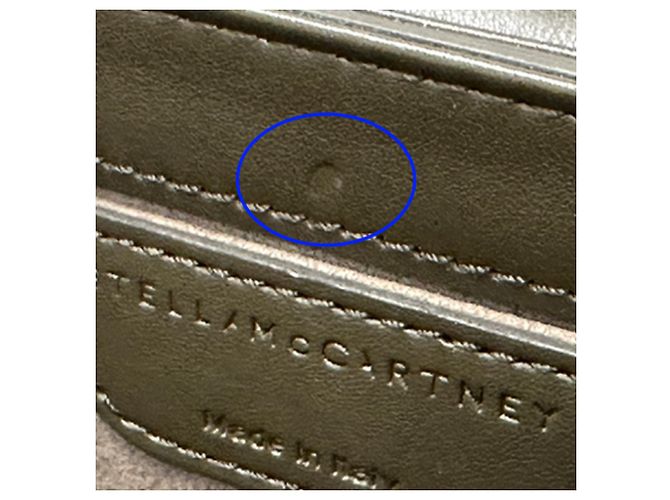 Stella Mc Cartney Borsa a tracolla Stella McCartney Falabella Box Khaki Cachi - vista 7