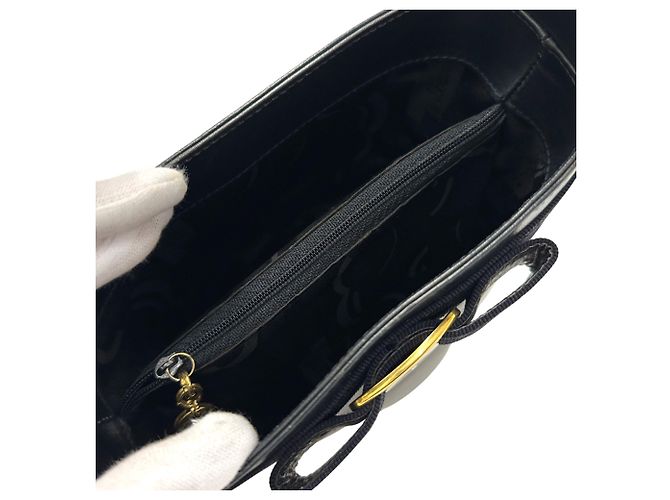 Borsa in pelle blu navy Salvatore Ferragamo - vista 5