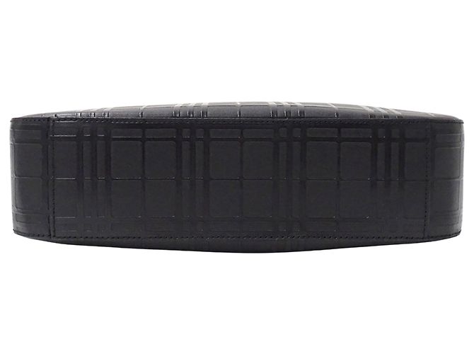 Burberry Schultertasche aus schwarzem Leder - Ansicht 3