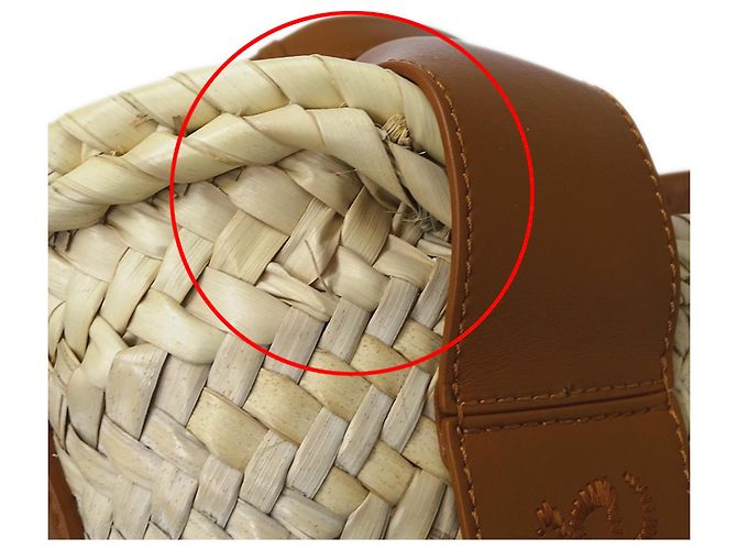 Chloé Handtasche aus Raffia und Leder in Braun - Ansicht 11