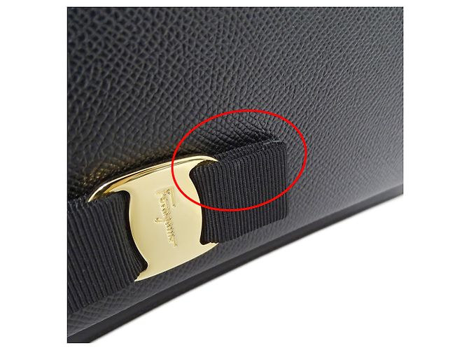 Borsa a tracolla in pelle nera Salvatore Ferragamo Nero - vista 11