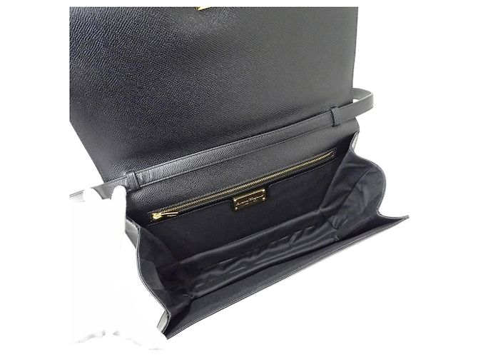 Borsa a tracolla in pelle nera Salvatore Ferragamo Nero - vista 5