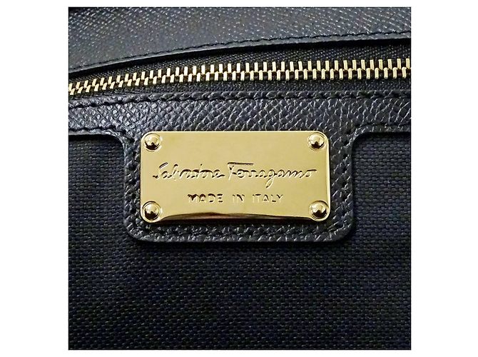 Borsa a tracolla in pelle nera Salvatore Ferragamo Nero - vista 6