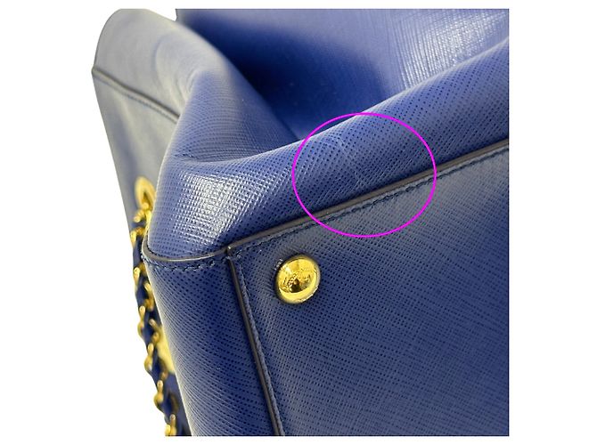 Borsa in pelle blu Salvatore Ferragamo - vista 10