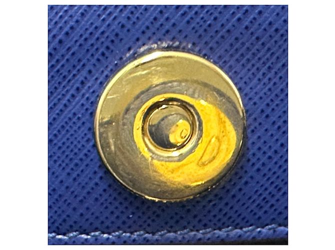 Borsa in pelle blu Salvatore Ferragamo - vista 14