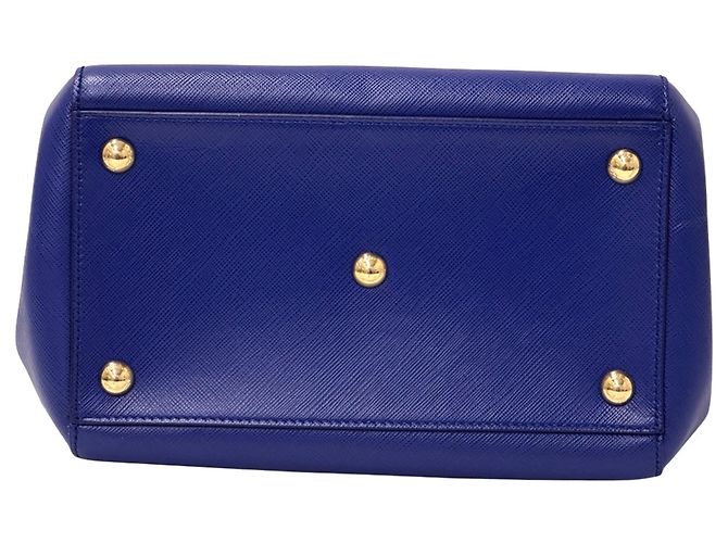 Borsa in pelle blu Salvatore Ferragamo - vista 4