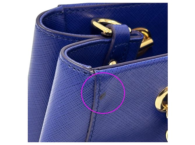Borsa in pelle blu Salvatore Ferragamo - vista 8