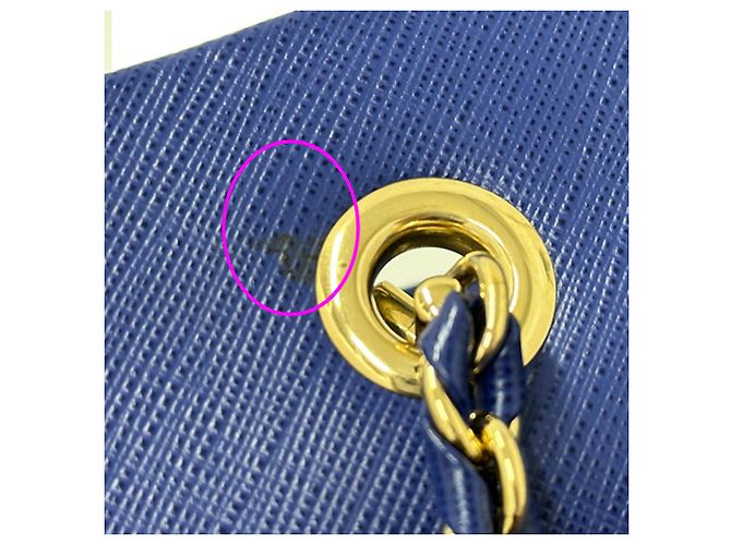 Borsa in pelle blu Salvatore Ferragamo - vista 9